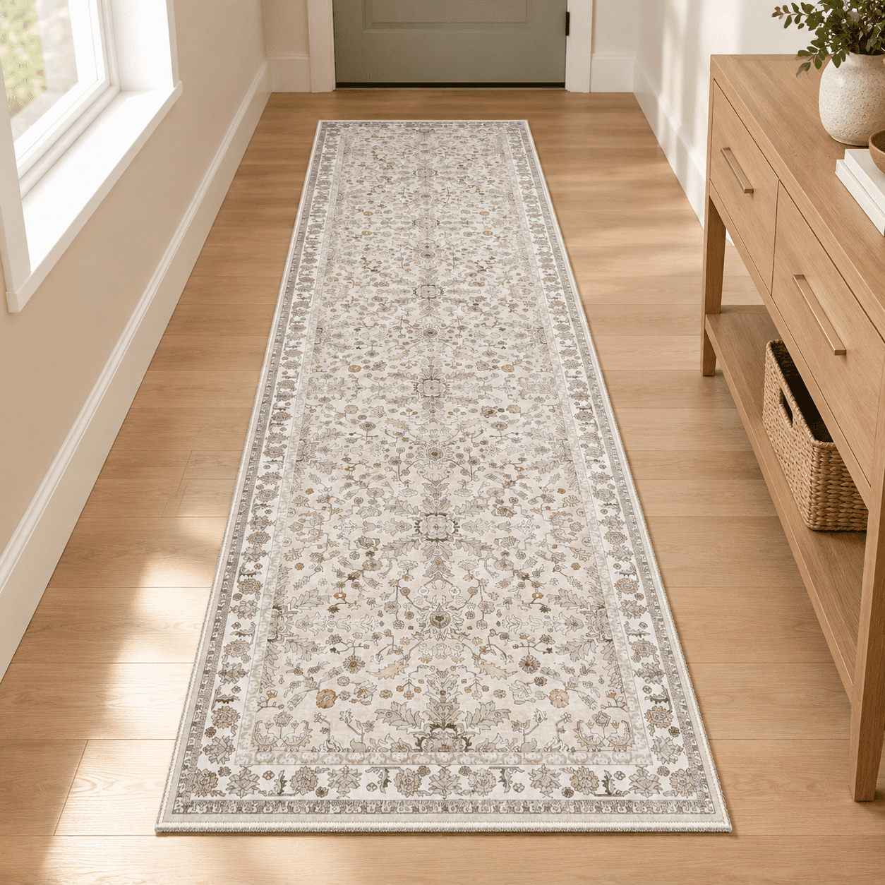 2x10 Ft Hallway Runner Rug Washable - Boho Flnon Slip Long Carpet For ...