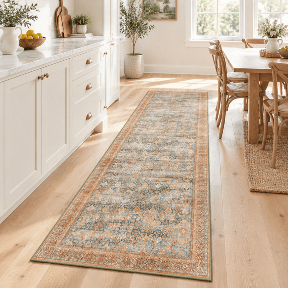 2x10 Hallway Runner Rug Washable Vintretro Long Rugs For Kitchen ...