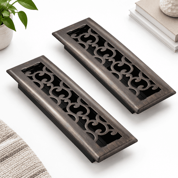 2x10 Inches Air Floor Vents Register Ease Adjust Flow Savannah Design ...