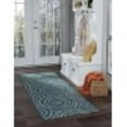 thumbnail image 1 of 2x10 Water Resistant, Indoor Outdoor Runner Rugs for Patios, Hallway, Entryway, Deck, Porch, Balcony or Kitchen | Outside Area Rug for Patio | Aqua, Geometric | Size: 2'3'' x 10', 1 of 8