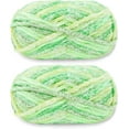 thumbnail image 1 of 2x100g Velvet Yarn Crocheting Fuzzy Yarn, Premier Plush Parfait Chunky Blanket, Velvet Fluffy Chenille Blanket Yarn,Crochet Knitting Soft Thick Plush Lustrous, 1 of 7