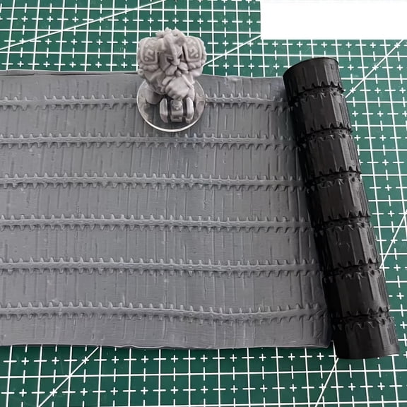 2x10cm Texture Roller for Clay & Foam - Perfect for Diorama Modeling