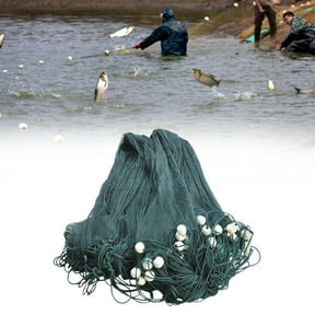 2x10m Polyethylene Fishing Gill Nets Green Iron Beach Seine Drag Nets Float Bobbers Lead Sinker