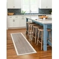 thumbnail image 1 of 2x15 Ft Gray & White Jute Area Rug | Handmade | Solid Farmhouse Design | Natural Jute Rug for Living Room | Dining Room | Bedroom | Kitchen | Hallway | Entryway, 1 of 5