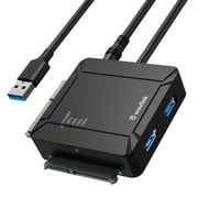 2x18TB USB Adapter, 2.5" 3.5'' SATA External Hard Drive with Offline Cloning for Transfer & Backup
