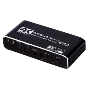 2x2 4K HDMI Matrix Switcher 2 in 2 out HDMI Switch Splitter Video Matrix Adapter for PS4/PS3 PC Laptop TV TAPDRA Spare Part