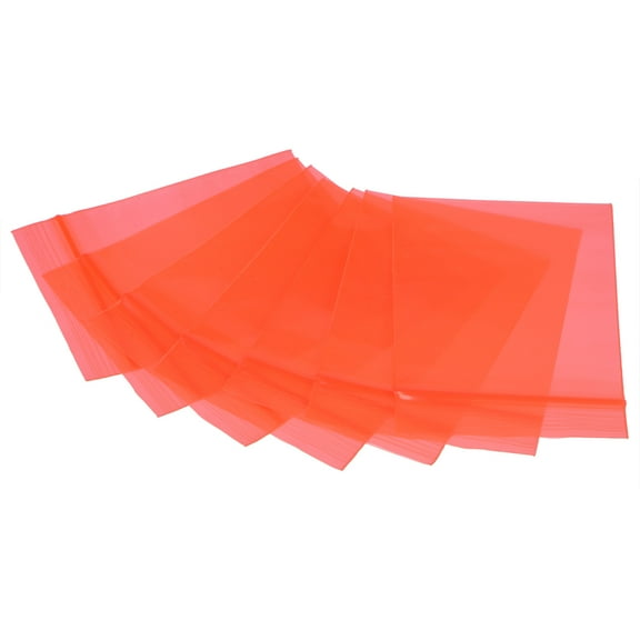 2x2.8inch(5x7cm) Red Transparent Anti Static Bags Shielding Bag Resealable for Hard Drive HDD SSD 100 Pack