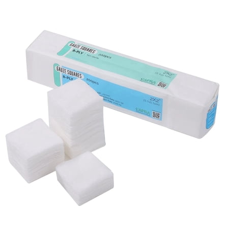 Cotton Gauze Pads, 8-Ply, 2 x 2 in, 5000 Pack