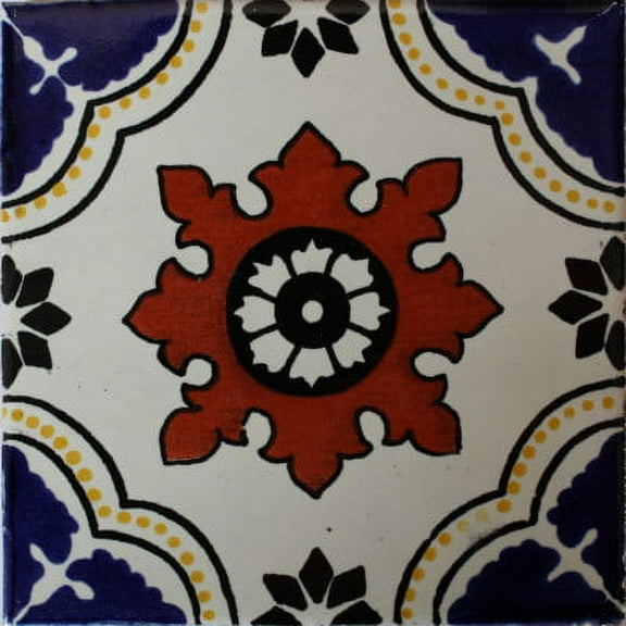 2x2 Calabria Mexican Tile, Set of 36 pcs