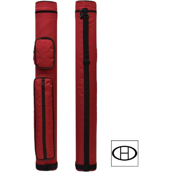 2x2 Hard Oval Pool Cue Billiard Stick Carrying Case (Several Colors Available)