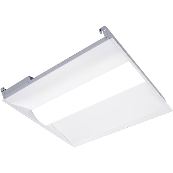 2x2 LED Troffer Center Basket Panel, 30W/35W/40W, 3500K/4000K/5000K, 0-10V Dimmable, 120-277V Recessed Back-Lit Drop Ceiling Light, UL Listed for Office Hallway - 1PK