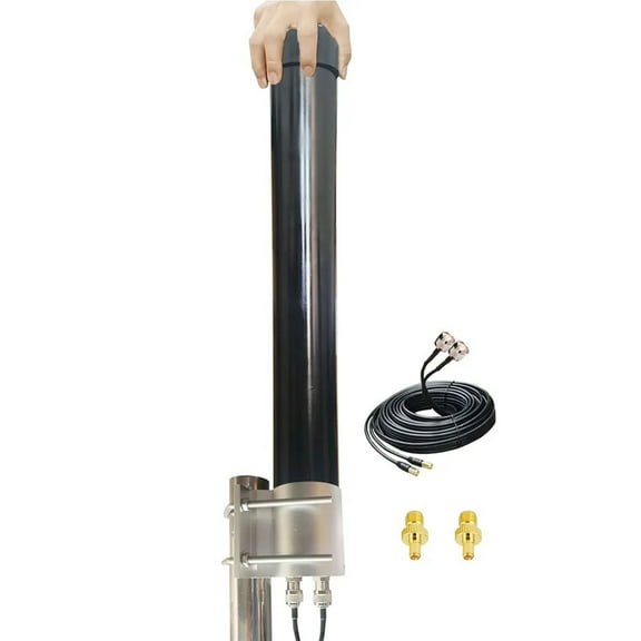 2x2 MIMO 5G External Antenna T-Mobile Outdoor Omni Directional 4G LTE Antennas for N71 Verizon AT&T All US Canadian Carrier with TS-9 SMA Cable