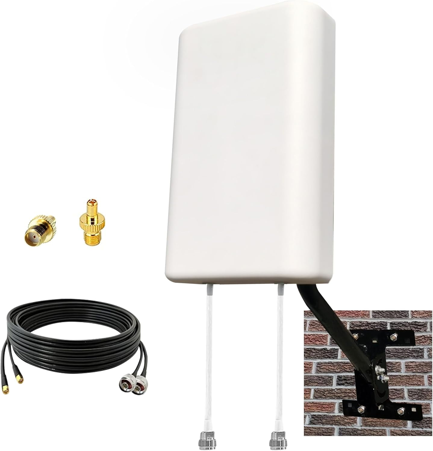 2x2 MIMO Antenna for Outdoor 4G LTE Directional Antenna with Reception Range,698-2700MHz