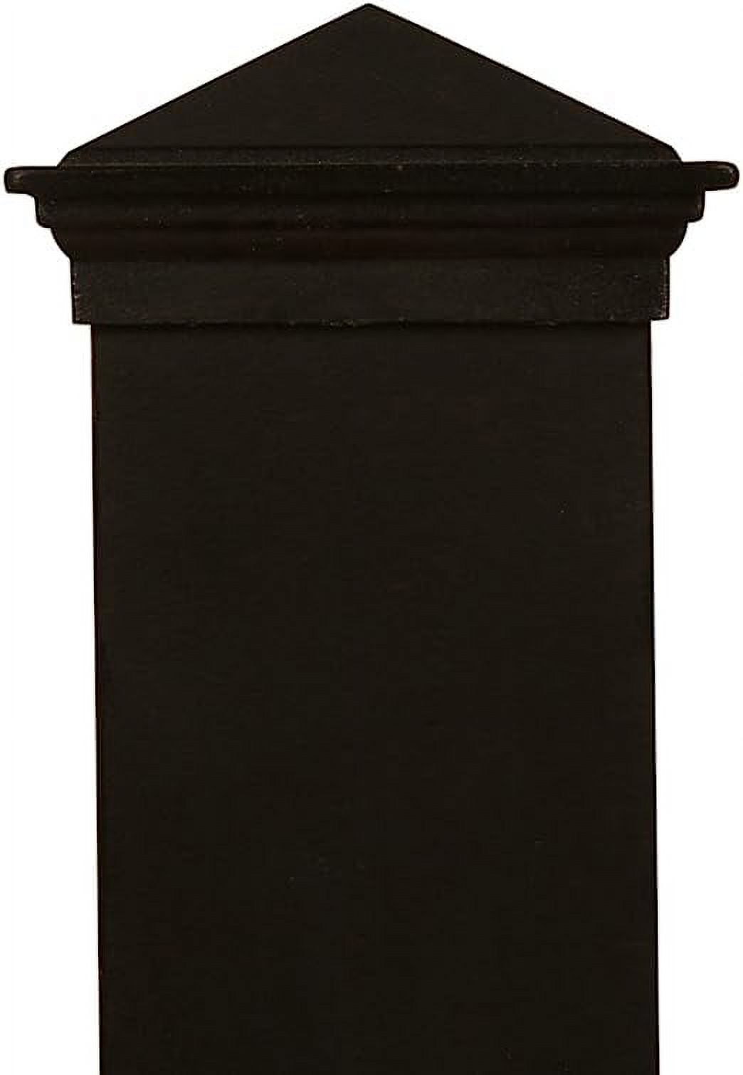 2x2 Post Cap by Atlanta Post Caps Black Aluminum Pyramid Top Finial for