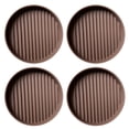 thumbnail image 1 of 2x2" Round Rubber Caster Cups, Non Slip Furniture Pads, Anti-Slip Gripper, Anti Skid Furniture Feet Gripper, Anti Slide Floor Protector for Bed Couch Table Chair Stoppers,Brown, 1 of 8