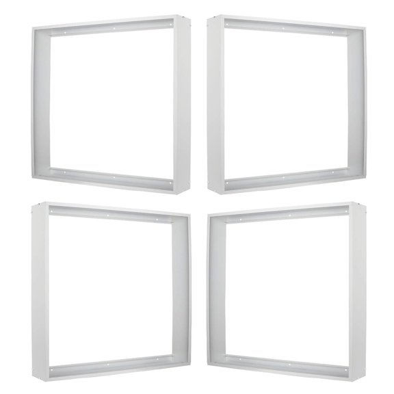 2x2ft Surface Mount Kit 4 Set Aluminium Mounting Bracket 2' By Ceiling Frame For 24"x24" Led Flat Panel Light Drop Troffer Fixtures (pack Of 4)