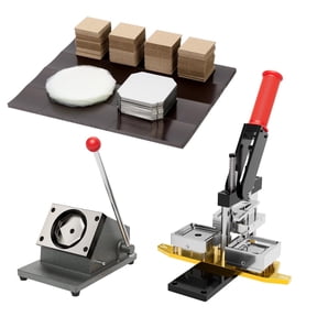 2x2inch Magnet Maker Machine DIY Photo Magnet Making Machine, Press Machine+Paper Cutter+100sets Materials