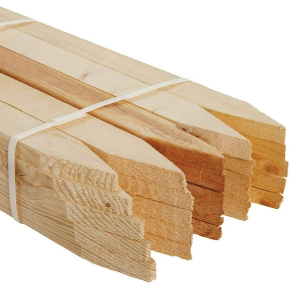 Kitzman's Wood Concrete Form Stake - Paintable, Green - 2x2x24, Square Landscaping Stake Interior & Exterior Use, Professional Finish