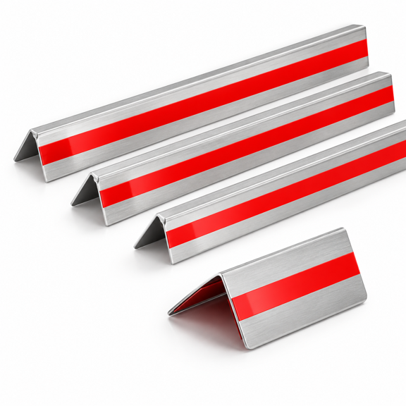 2x2x48 Inch 304 Stainless Steel Wall Corner Guards (5-pack) Heavy Duty Rounded Protector Smooth Folded Edge Design For Protection