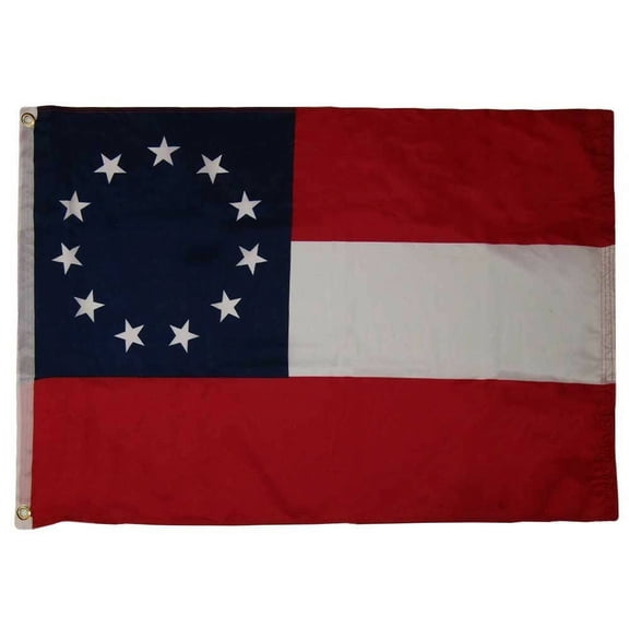2x3 1st National 11 Stars 100D Woven Poly Nylon Flag 2'x3' Banner Grommets