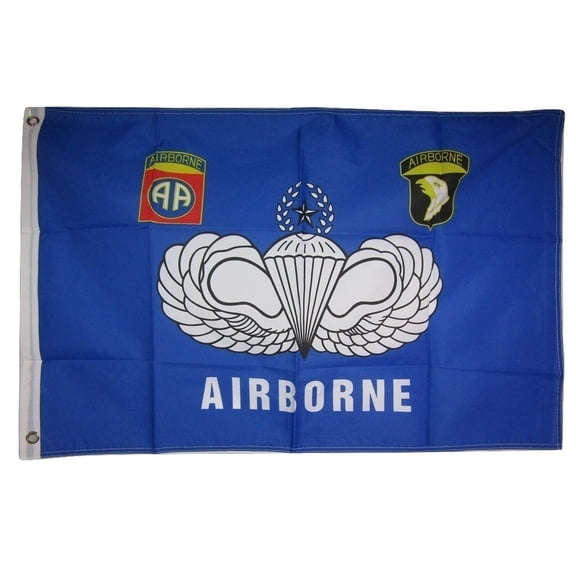 2x3 82nd 101st Airborne Blue Crest Emblem Flag 2'x3' House Poly Banner Grommets