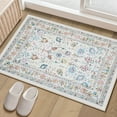 thumbnail image 1 of Toyoso 2x3 Area Rug Living Room Rugs - Machine Washable Traditional Floral Rug Non-Slip Classic Farmhouse Entryway Mat for Indoor Front Door, Kitchen, and Home Décor – Beige, 1 of 8