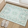 thumbnail image 1 of 2x3 Area Rug Living Room Rugs - Washable Vintage Floral Soft Thin Large Rug Indoor Floor No Slip Rug Carpet for Bedroom Under Dining Table Home Office Decor - Green, 1 of 9
