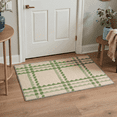 thumbnail image 1 of 2x3 Area Rug, Machine Washable Low Pile Rugs, Non Slip Backing for Entryway, Front Door, Bathroom and Kitchen, Color Blocks, Soft, 1 of 6