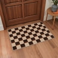 thumbnail image 1 of 2x3 Area Rug, Machine Washable Low Pile Rugs, Non Slip Backing for Entryway, Front Door, Bathroom and Kitchen, Color Blocks, Soft, 1 of 6