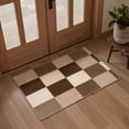 thumbnail image 1 of 2x3 Area Rug, Machine Washable Low Pile Rugs, Non Slip Backing for Entryway, Front Door, Bathroom and Kitchen, Color Blocks, Soft, 1 of 6