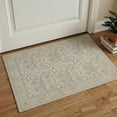 thumbnail image 1 of DEORAB 2x3 Area Rugs Persian Vines Dusty Blue Low Pile Machine Washable Non Slip Rug Doormat for Entryway, Front Door, Hallway, Kitchen, Bathroom, 1 of 5