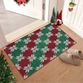 thumbnail image 1 of 2x3 Area Rug Red Christmas Entryway Carpet Xmas Holiday Decor Kitchen Carpet Snowflake Washable Non Slip Indoor Mat Decorative Throw Rug for Living Room Bedroom Dining Room Bathroom, 1 of 9