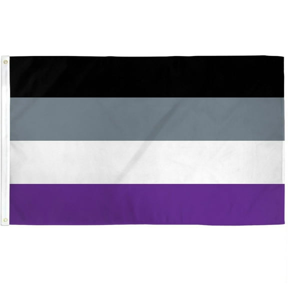 2x3 Asexual Waterproof Flag Gay Pride LGBTQ Outdoor Banner Polyester New