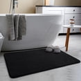 thumbnail image 1 of 2x3 Black Area Rugs For Bedroom Living Room  Soft Modern Indoor Throw Low Pile Fluffy Small Rug Door Mat Washable Non Slip Entryway Carpet Home Decor, 1 of 8
