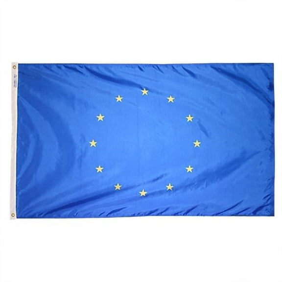 2x3' DURAWAVEZ EUROPEAN UNION NYLON FLAG CH&G