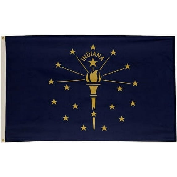 2x3' DURAWAVEZ INDIANA NYLON FLAG CH&G