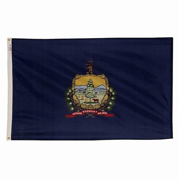 2x3' DURAWAVEZ VERMONT NYLON FLAG CH&G