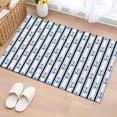 thumbnail image 1 of 2x3 Door Mat Rug, Navy Blue Anchor Nautical Non-Skid Rubber Backing Large Rectangle Rugs - Living Room Bedroom Home Office, Coastal Ocean Summer Beach Indoor Floor Mat Carpets Washable Rug, 1 of 9