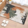 thumbnail image 1 of 2x3 Door Mat Rug, Vintage Sage Green Orange Non-Skid Rubber Backing Large Rectangle Rugs - Living Room Bedroom Home Office, Modern Abstract Art Indoor Floor Mat Carpets Washable Rug, 1 of 9