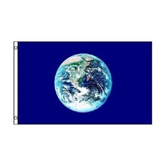 2x3 Earth Flag 2'x3' nylon polyester twill House Banner Grommets 100D