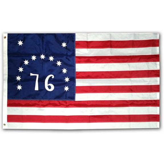 2x3 Embroidered Bennington ( 76 ) 1776 210D Sewn Nylon Flag 2'x3' heavy duty