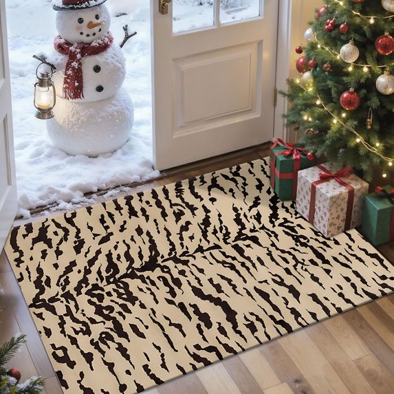 2x3 Entryway Rug Bathroom Rugs for Front Door Bedroom Kitchen, Washable Vintage Print Carpet, Floor Mat with Non Slip Backing