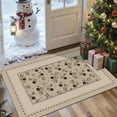 thumbnail image 1 of 2x3 Entryway Rug Bathroom Rugs for Front Door Bedroom Kitchen, Washable Vintage Print Carpet, Floor Mat with Non Slip Backing, 1 of 8