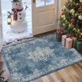thumbnail image 1 of 2x3 Entryway Rug Bathroom Rugs for Front Door Bedroom Kitchen, Washable Vintage Print Carpet, Floor Mat with Non Slip Backing, 1 of 8