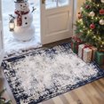 thumbnail image 1 of 2x3 Entryway Rug Bathroom Rugs for Front Door Bedroom Kitchen, Washable Vintage Print Carpet, Floor Mat with Non Slip Backing, 1 of 8
