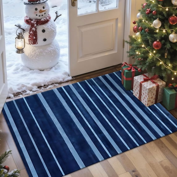 2x3 Entryway Rug Bathroom Rugs for Front Door Bedroom Kitchen, Washable Vintage Print Carpet, Floor Mat with Non Slip Backing