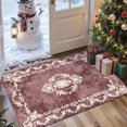 thumbnail image 1 of 2x3 Entryway Rug Bathroom Rugs for Front Door Bedroom Kitchen, Washable Vintage Print Carpet, Floor Mat with Non Slip Backing, 1 of 8