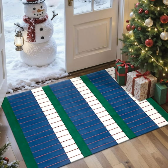 2x3 Entryway Rug Bathroom Rugs for Front Door Bedroom Kitchen, Washable Vintage Print Carpet, Floor Mat with Non Slip Backing