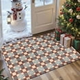 thumbnail image 1 of 2x3 Entryway Rug Bathroom Rugs for Front Door Bedroom Kitchen, Washable Vintage Print Carpet, Floor Mat with Non Slip Backing, 1 of 8