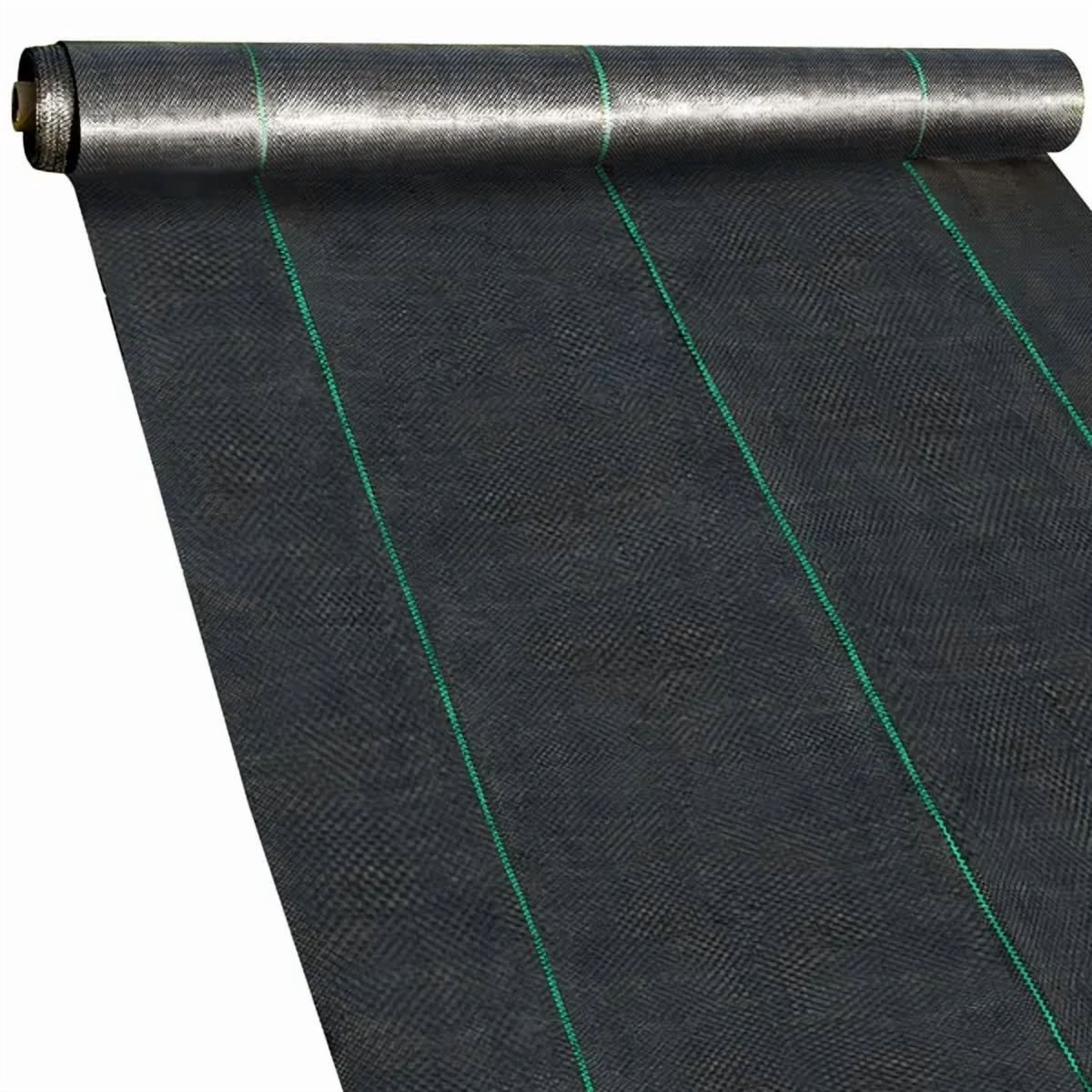 2x3 FT 300 FT Premium Heavy Duty 3.2OZ Weed Barrier Fabric Woven Weed Control High Permeability for Flower Bed Geotextile Underlayment Polyethylene Ground Cover
